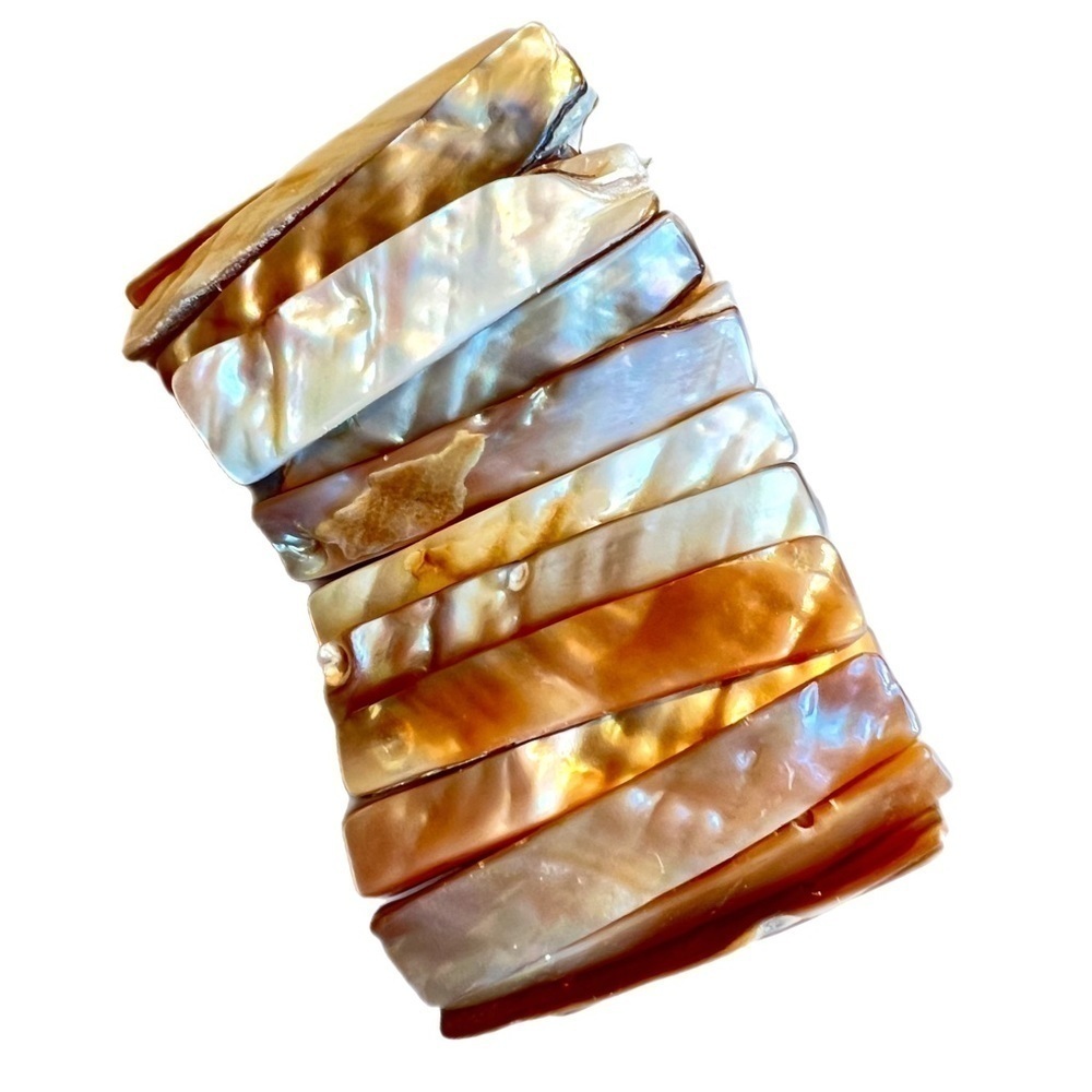 Vintage Abalone Shell Stretch Bracelet